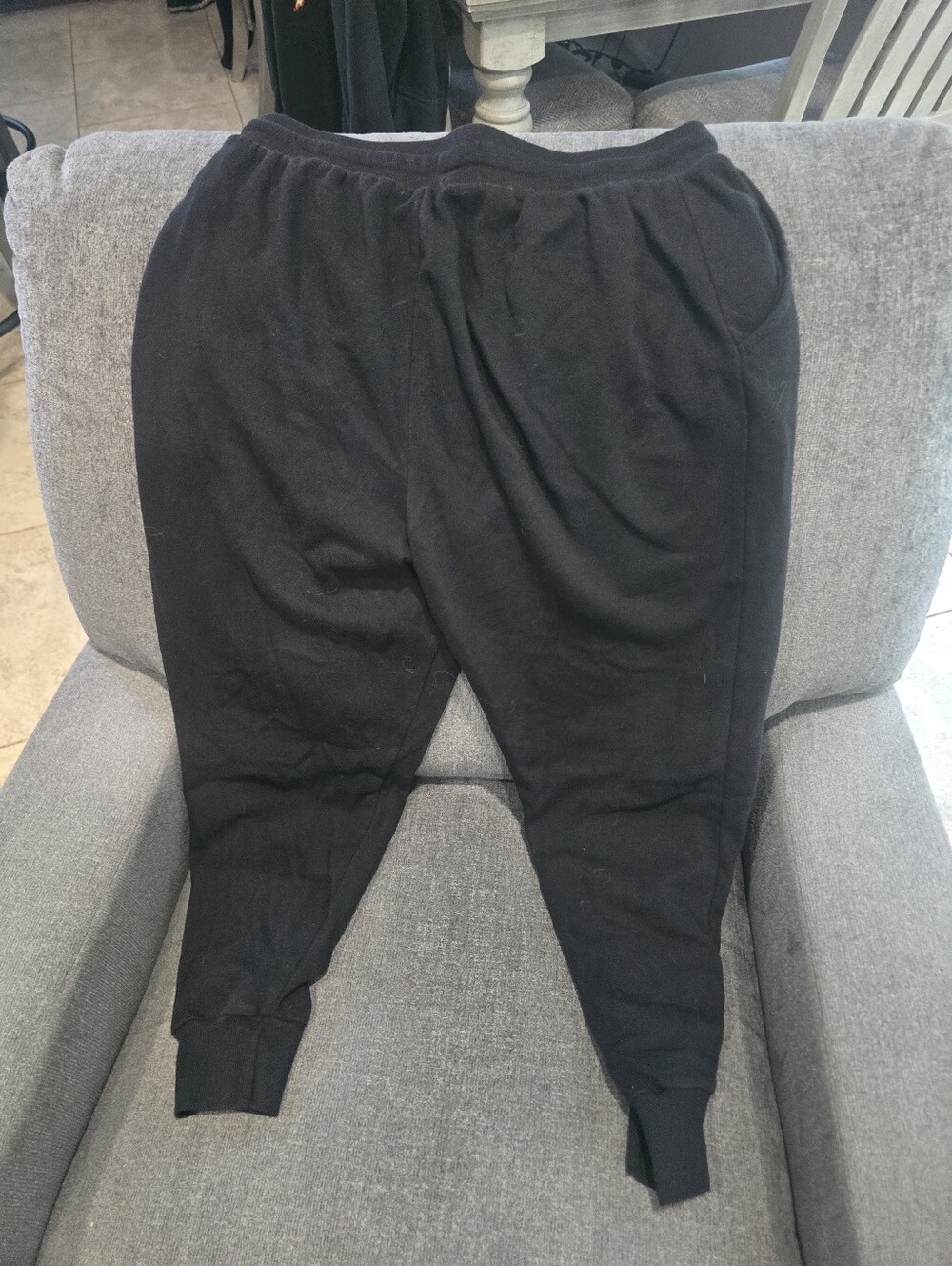 Colsie Black Drawstring Lounge Pants - Picture 4 of 4